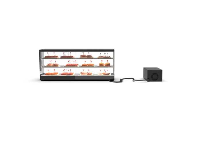 Vitrine refrigerada de bancada com grupo remoto VTLG26GR-2