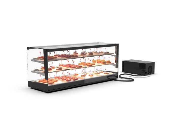 Vitrine refrigerada de bancada com grupo remoto VTLG26GR-2