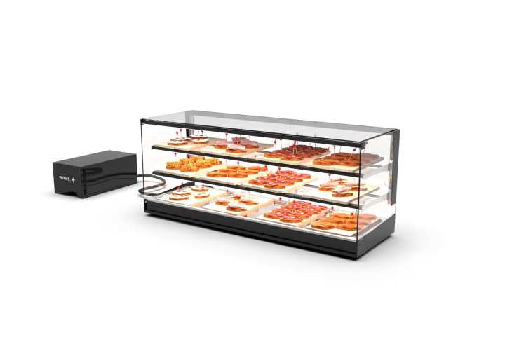 Vitrine refrigerada de bancada com grupo remoto VTLG26GR-2