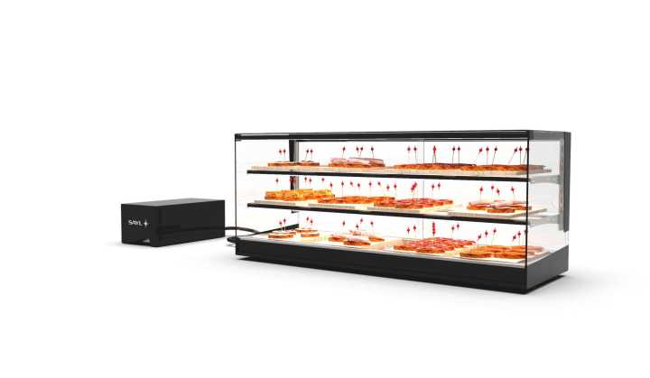 Vitrine refrigerada de bancada com grupo remoto VTLG26GR-2