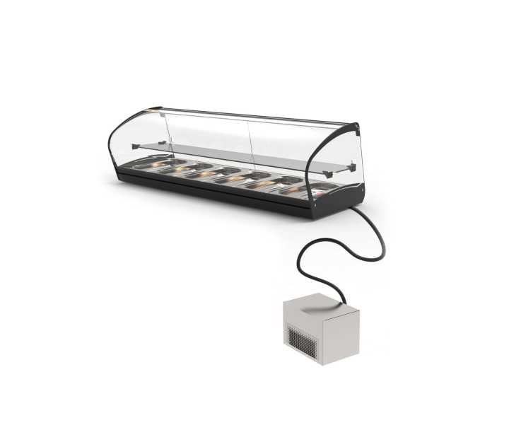 Vitrine refrigerada de bancada com grupo remoto V24GR