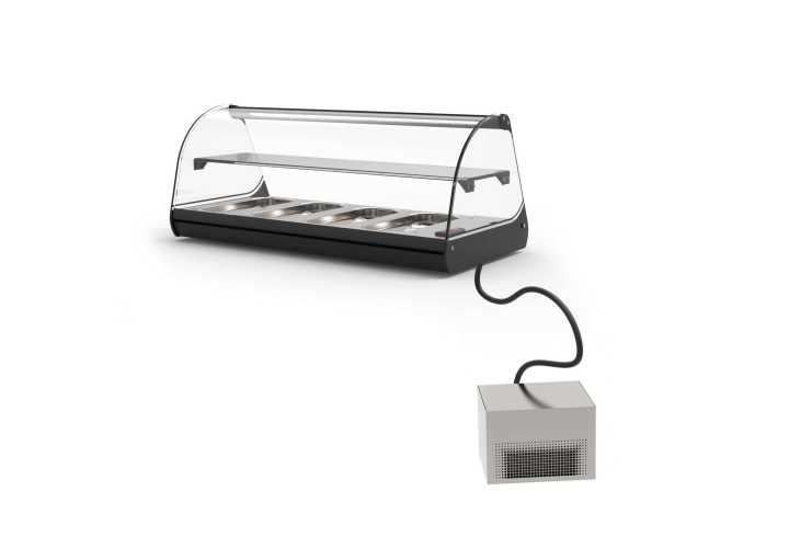 Vitrine refrigerada de bancada com grupo remoto V24GR