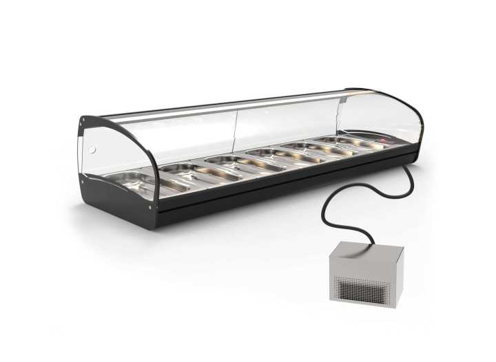 Vitrine refrigerada de bancada com grupo remoto S4GRP