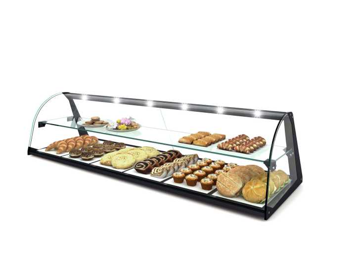 Vitrine neutra com prateleira E24