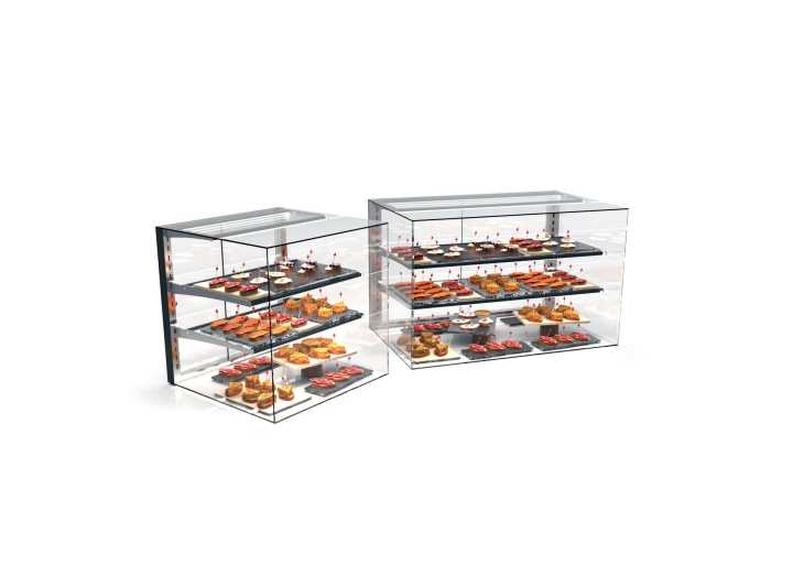 Vitrine neutra com prateleira EPV60