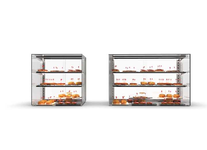 Vitrine neutra com prateleira EPV60
