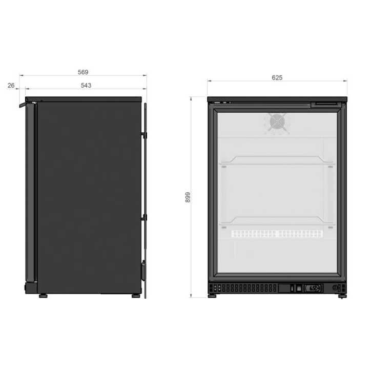 Expositor  Back Bar Etb-60
