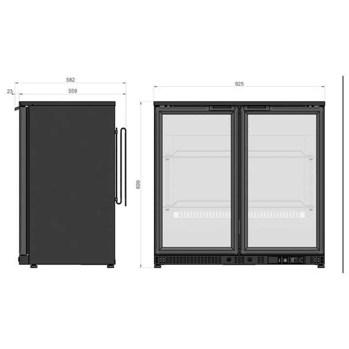 Expositor  Back Bar Etb-90
