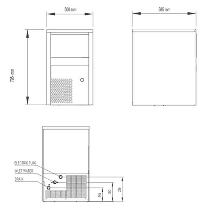 Fabricador  Maquina Gelo Fhc-50-a-40