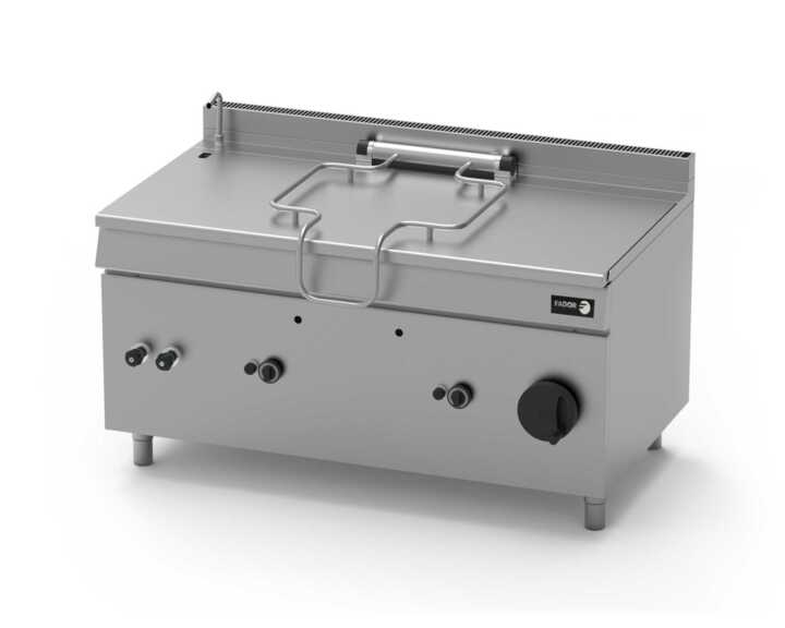 Marmita  basculante a gás de 150 L 1200x 900x 850h mm