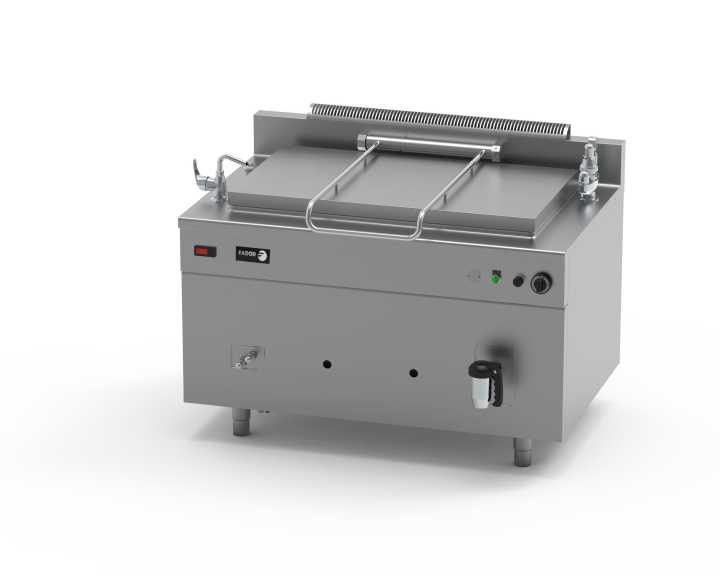 Marmita  basculante elétrica de 400 L 1750 x 1305 x 935h mm