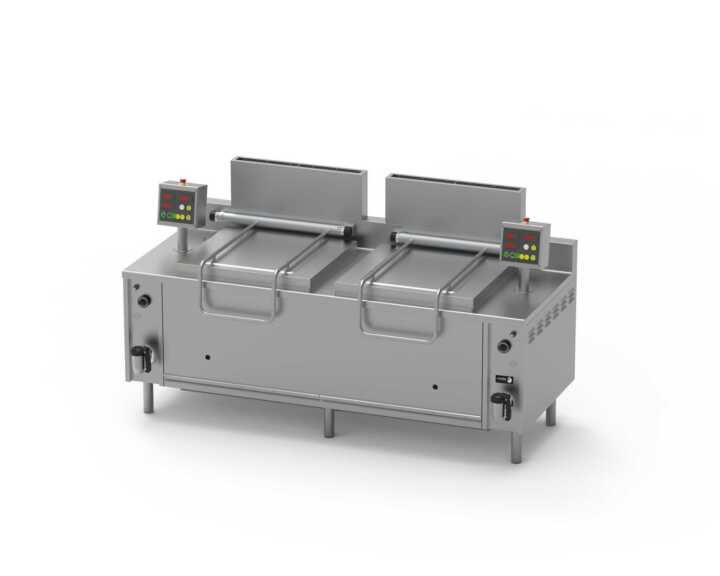 Cozedor automático elétrico de 2 cubas de 132 L