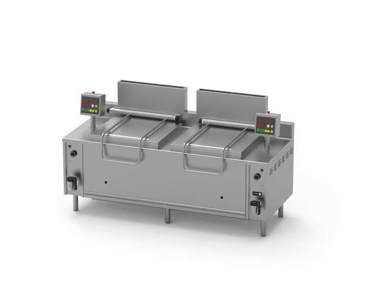 Cozedor automático elétrico de 2 cubas de 223 L