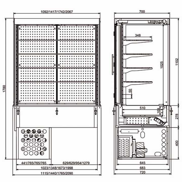 Vitrina Cúbica Refrigerada - VCRA-CV-CT-411 HC