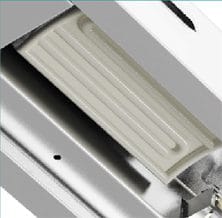 Vitrina Curva Quente, Porta traseira de correr - VCA-PV-EC-411