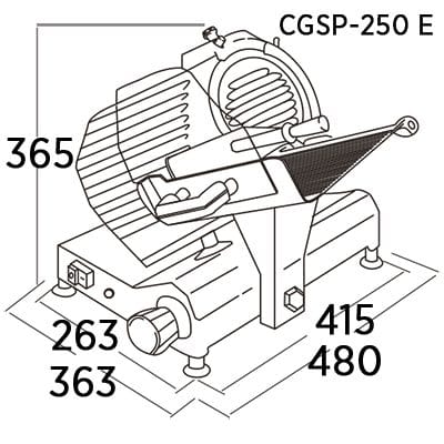 Cortador de Fiambre Ø 250mm - CGSP-250 E