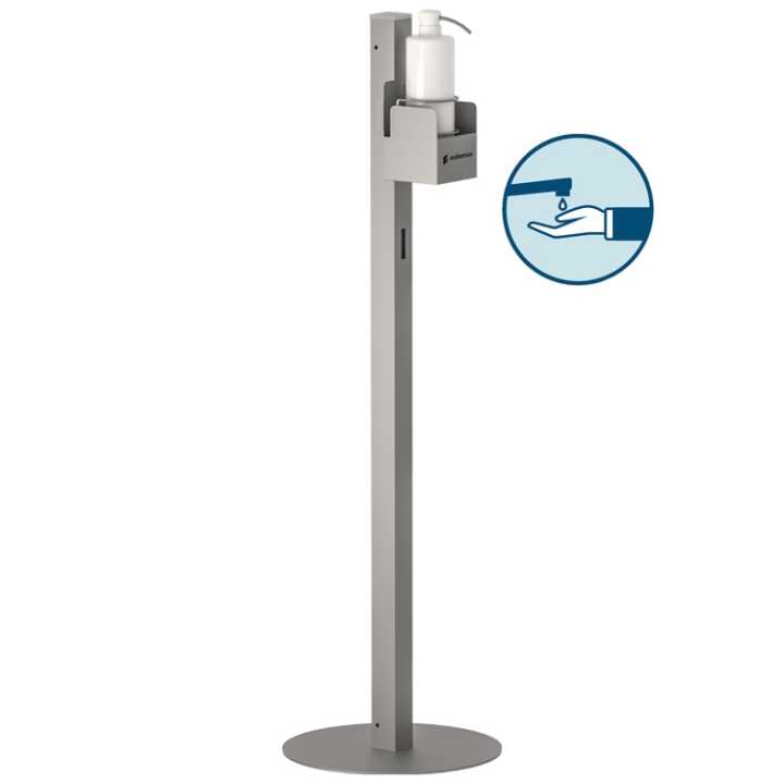 Porta-dispensador de Gel Hidroalcoólico, Aço Inox - CSG-I