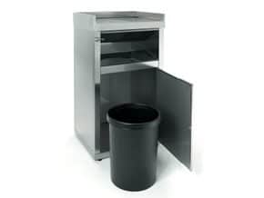 Caixote de Lixo para Restaurante em Aço Inoxidável  650 x 550 x 1200mm