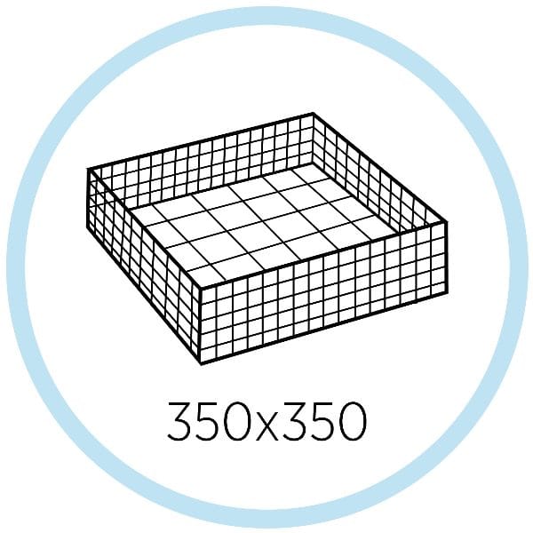 Máquina de lavar louça com 2 cestos de 350 x 350mm