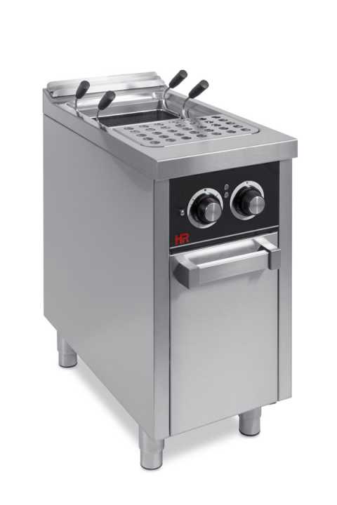 Cozedor de pasta eléctrico 25l, móvel 400x750x880 mm