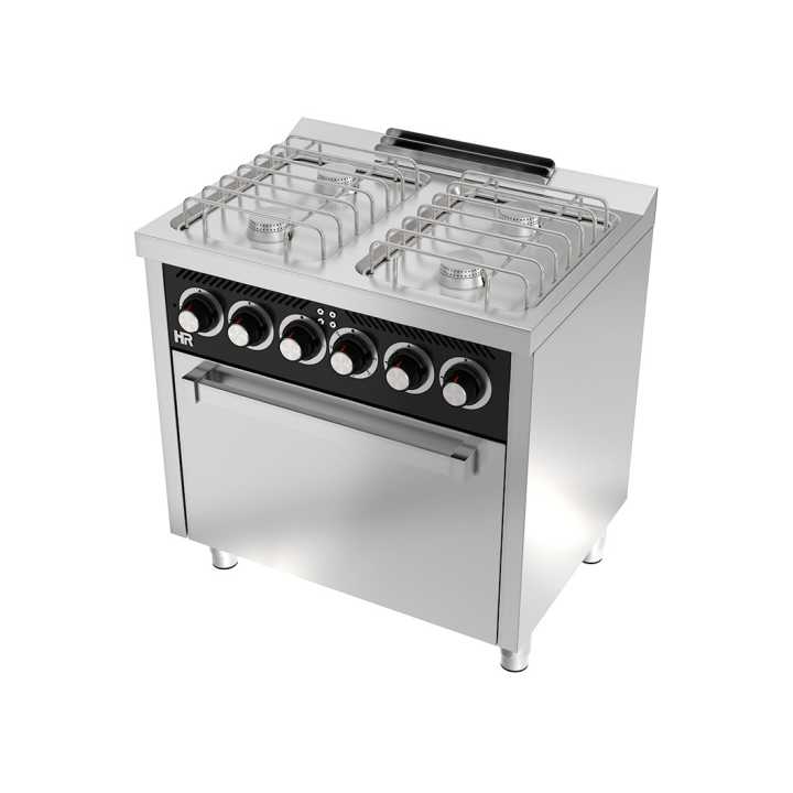 Fogão a gás 4 queimadores e forno elétrico CB6F600H