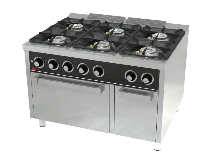 Fogão a gás 6 queimadores + forno C6F900H