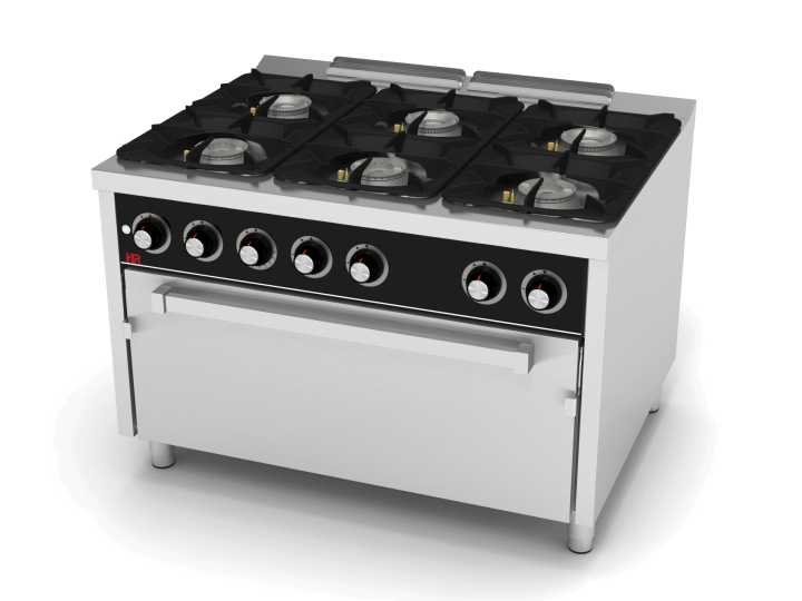 Fogão a gás 6 queimadores + forno maxi C6F900HM