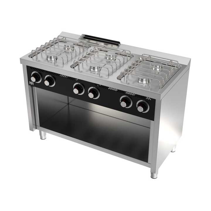 Fogão a gás com móvel 6 queimadores CB6F600E