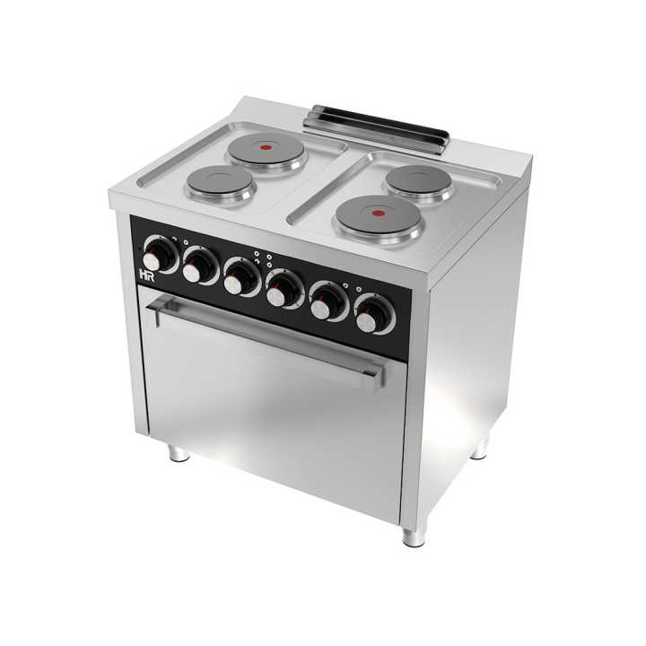 Fogão eléctrico com 4 placas + forno CE4P600H