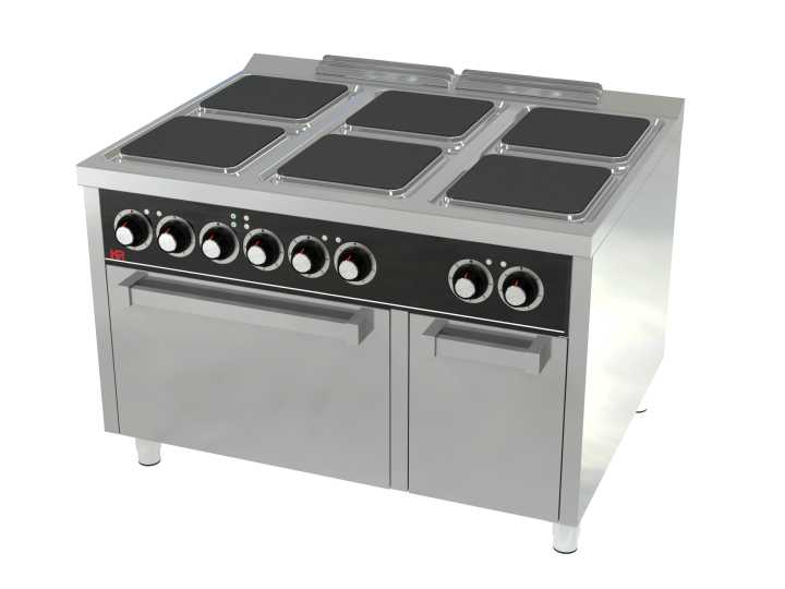 Fogão eléctrico + forno 6 placas  CE6P900H