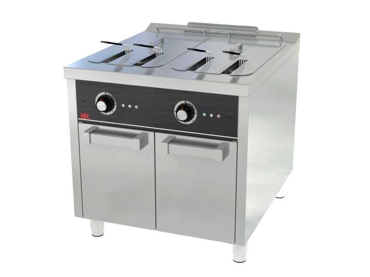 Fritadeira electrica trifásica  2 cubas 22l