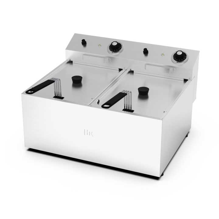 Fritadeira eléctrica - Alto desempenho 10l+10l sem torneira