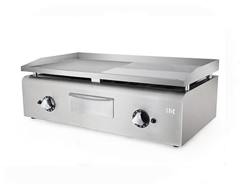 Fry-Top a gás placa ranhurada cromoduro PLC900CRRN