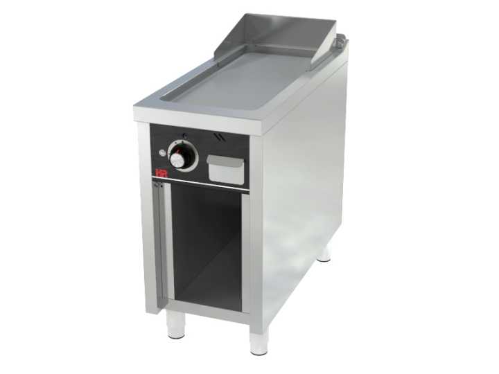 Fry-Top a gás aço rectificado, móvel FT9004E