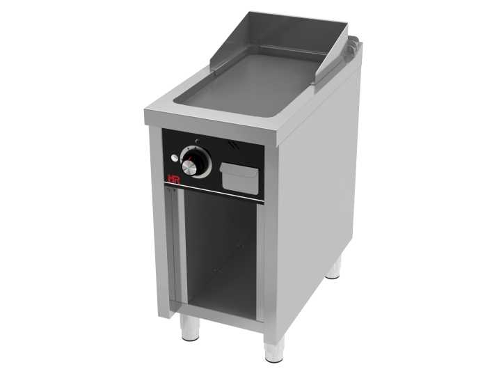 Fry-Top a gás com móvel aço rectificado FT7504E