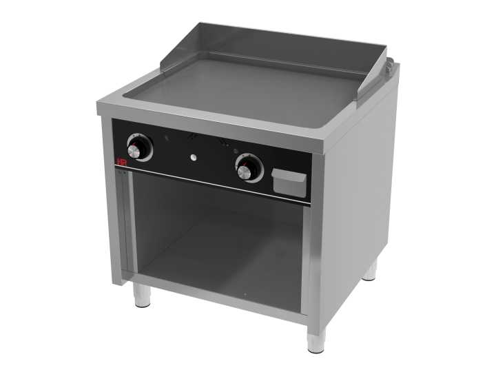 Fry-Top a gás com móvel aço rectificado FT7508E