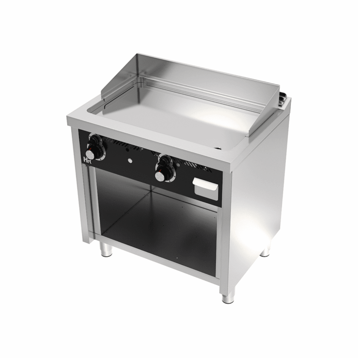 Fry-Top a gás móvel cromoduro 12,5kw