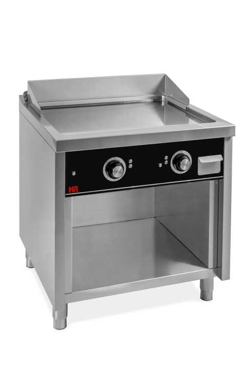 Fry-Top eléctrico com móvel aço rectificado FTE7508E