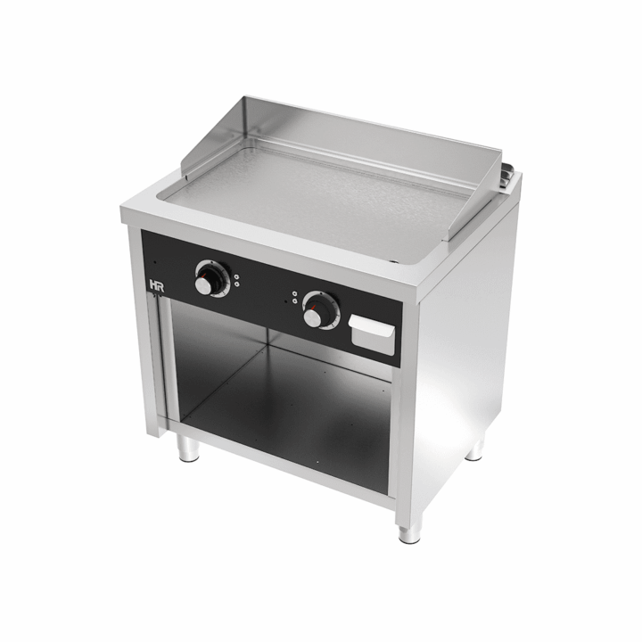 Fry-Top eléctrico móvel aço rectificado - FTE6008E