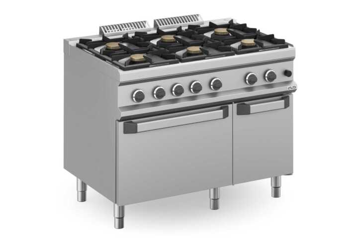 Fogão a gás 6 queimadores + forno a gás MFB711AFGXL