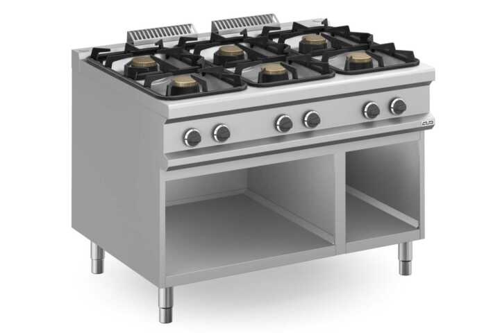 Fogão a gás 6 queimadores, móvel MFB912AXXS