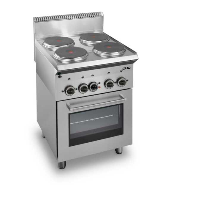 Fogão eléctrico 4 placas + forno Eléctrico E4F65P