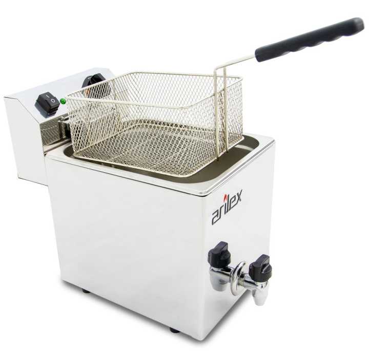 Fritadeira eléctrica com torneira 10L EVO10G