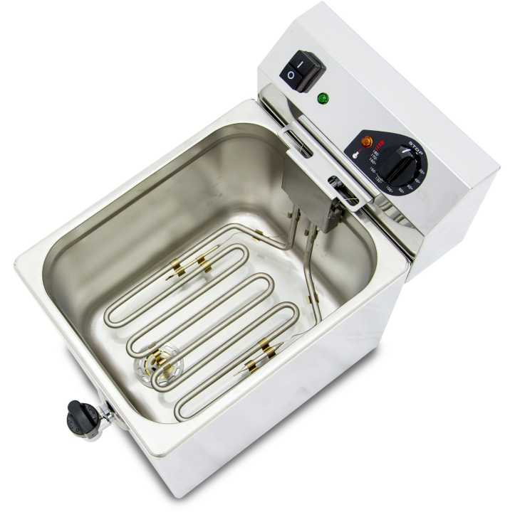 Fritadeira eléctrica com torneira 10L EVO10G
