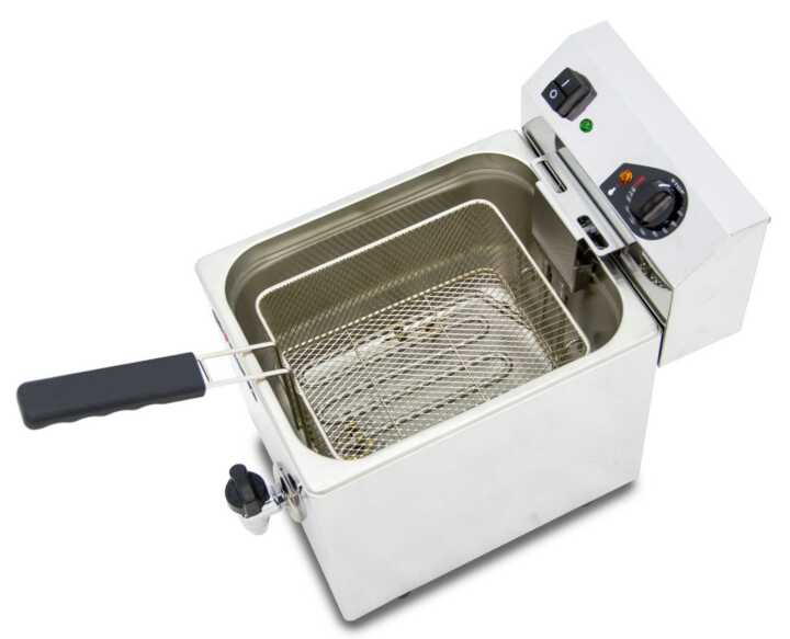 Fritadeira eléctrica com torneira 10L EVO10G