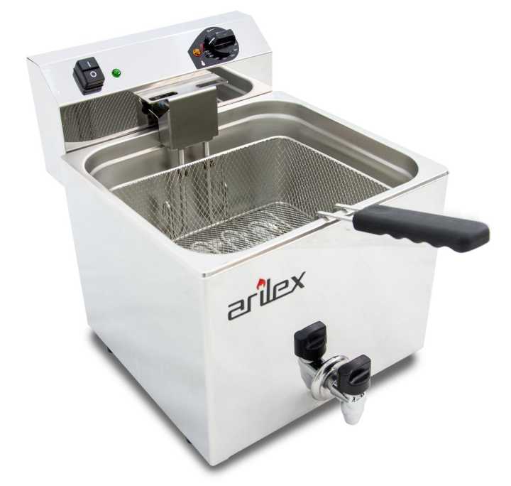 Fritadeira eléctrica com torneira 12 L  EVO12G
