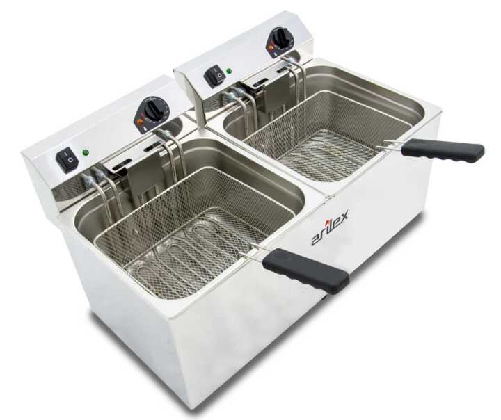 Fritadeira eléctrica sem torneira 2 cubas 12L EVO1212TR