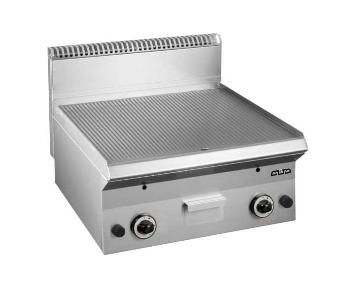 Fry-Top a gás placa fenda 60 cm aço rectificado GFT665R