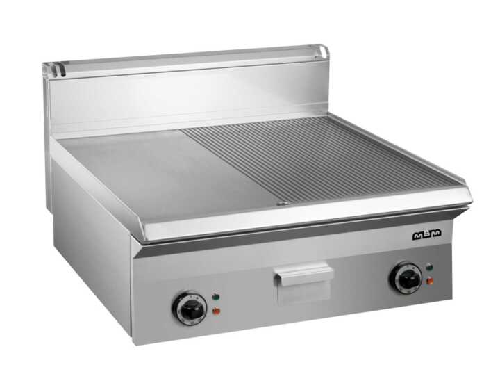 Fry-Top eléctrico 100 cm placa com fenda lisa EFT1065LR