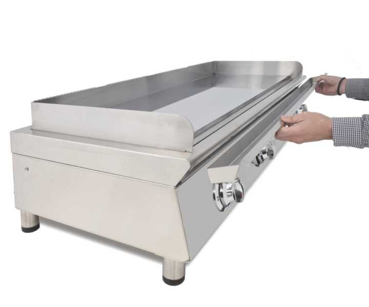 Fry-Topa gás 130 cm aço cromoduro 130FRYGCN